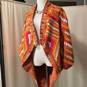 Multi-Color Cacoon Jacket